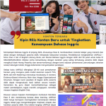 Siswa SMA sedang memanfaatkan konten terbaru di Kipin yaitu UNFOLD - seri Bahasa Inggris